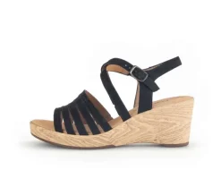 Sandaleno met sleehak zwart