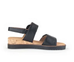 Sandaleno met sleehak zwart