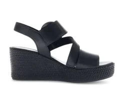 Sandaleno met sleehak zwart
