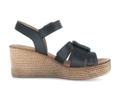 Sandaleno met sleehak zwart