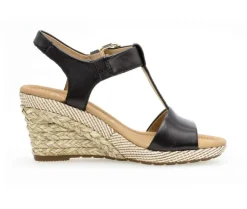 Sandaleno met sleehak zwart
