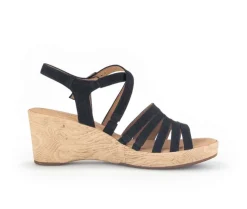 Sandaleno met sleehak zwart