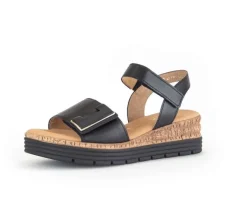 Sandaleno met sleehak zwart