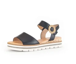 Sandaleno met sleehak zwart