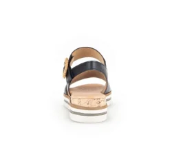 Sandaleno met sleehak zwart