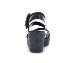 Sandaleno met sleehak zwart