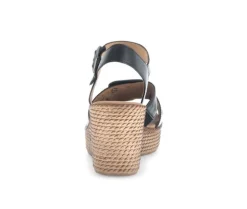 Sandaleno met sleehak zwart
