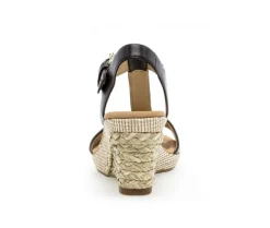 Sandaleno met sleehak zwart