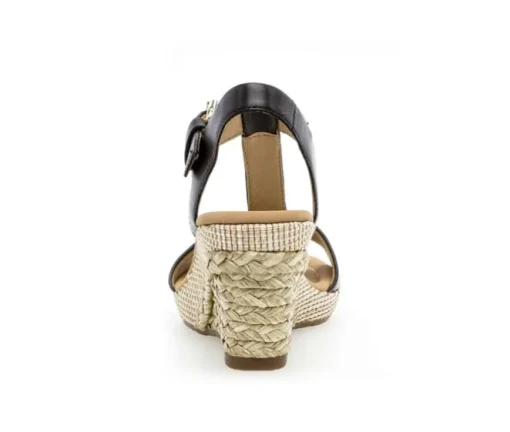 Sandaleno met sleehak zwart
