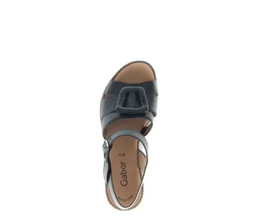 Sandaleno met sleehak zwart