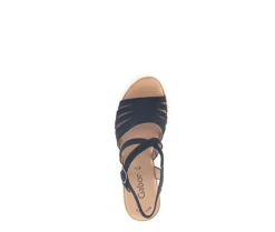 Sandaleno met sleehak zwart