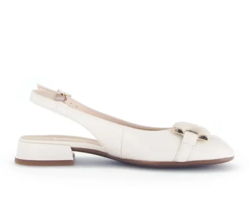 Sling-back crème
