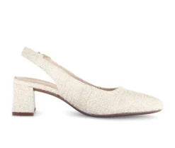 Sling-back crème