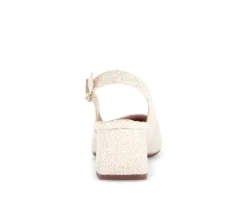 Sling-back crème