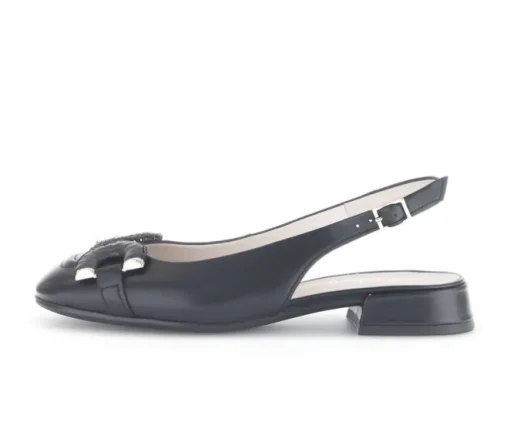 Sling-back zwart