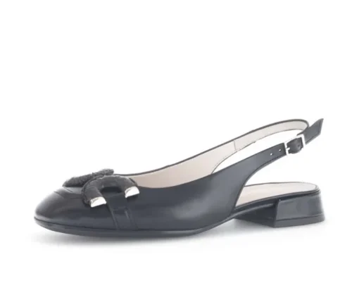 Sling-back zwart