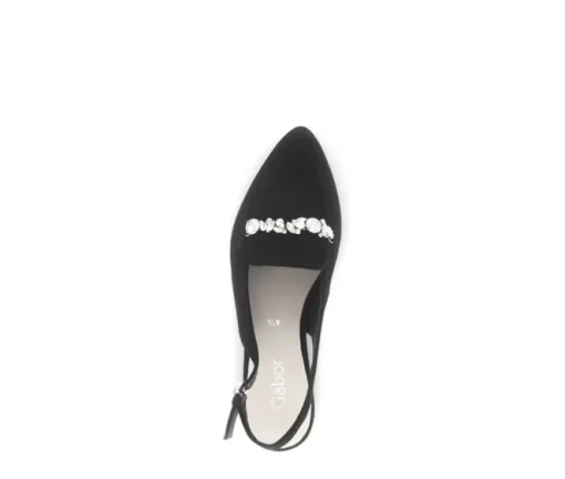 Sling-back zwart