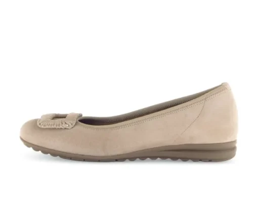 Sportieve ballerina beige