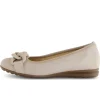 Sportieve ballerina beige