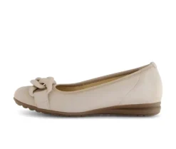 Sportieve ballerina beige