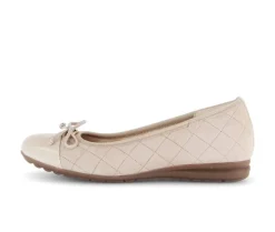 Sportieve ballerina beige