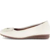 Sportieve ballerina beige