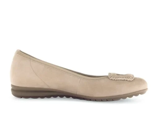 Sportieve ballerina beige