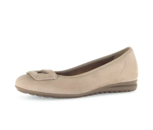 Sportieve ballerina beige