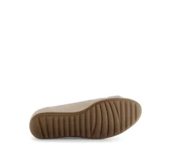 Sportieve ballerina beige