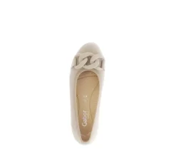 Sportieve ballerina beige