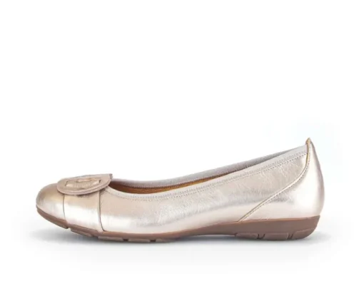 Sportieve ballerina goud