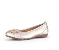 Sportieve ballerina goud