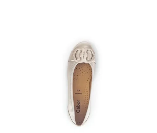 Sportieve ballerina goud