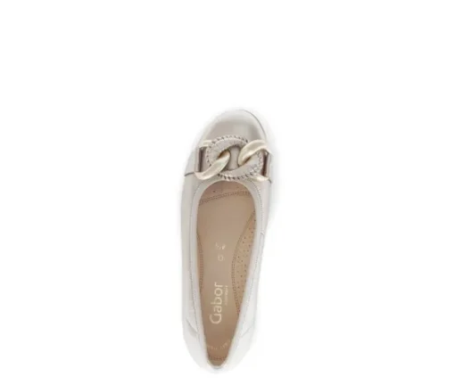 Sportieve ballerina goud
