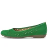 Sportieve ballerina groen