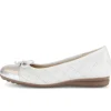 Sportieve ballerina wit