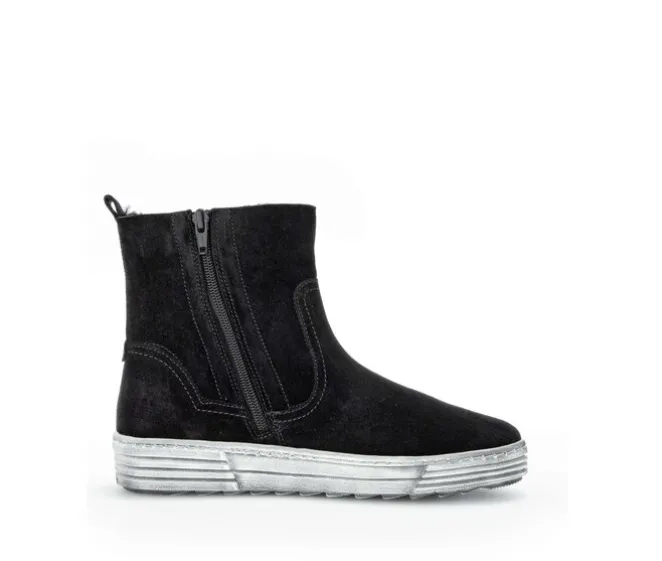 Winter enkellaarsje zwart